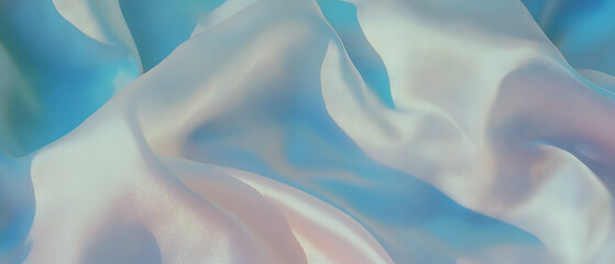 Fototapete - Soft washed silk with a matte finish creates an elegant texture in gentle colors