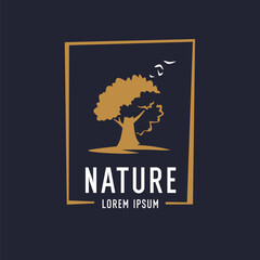 Poster - A beautiful flat illustration depicts nature. Modern graphics, artistic drawing. Vector graphics.