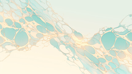 Wall Mural - fluid abstract design with intermingling colors and forms, simulating the organic flow of natural elements