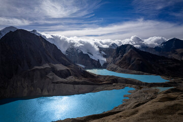 the mountain of Dorje Lhakpa and Gangchempo with  in Tibet and Nepal