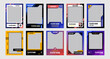 © 4zevar - Sport trading card template set