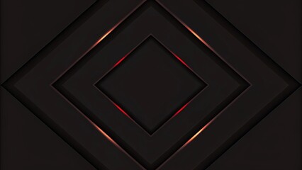 Poster - Abstract red light line on black background. Modern luxury design illustration, futuristic glow pattern wallpaper, elegant wave texture backdrop, premium digital style concept