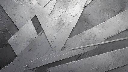 Leinwandbilder - Textured metallic surface with intricate patterns and angles creating a dynamic visual experience in an industrial setting