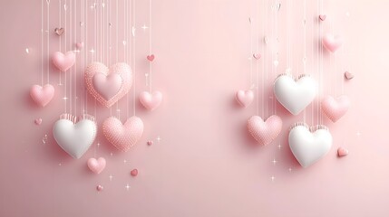 Aufkleber - Captivating arrangement of bright colorful LED heart shaped lights against a luminous dynamic backdrop perfect for setting the mood for a romantic special event