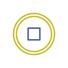 Poster - Abstract geometric stop design element