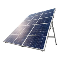 solar panels on white background