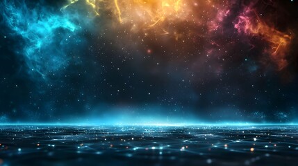 Poster - A quantum simulation visualizing the quantization of electromagnetic fields showcasing the interactions between photons and matter