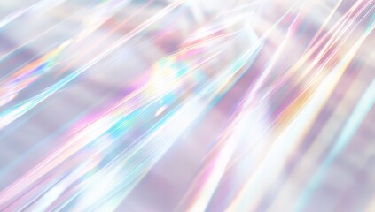 Wall Mural - white background with a rainbow prism effect, creating a dreamy and ethereal atmosphere.
