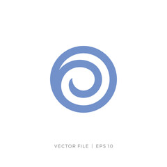 Poster - simple koru vortex circle rotate logo