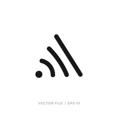 Poster - wifi sign triangle shape abstract logo