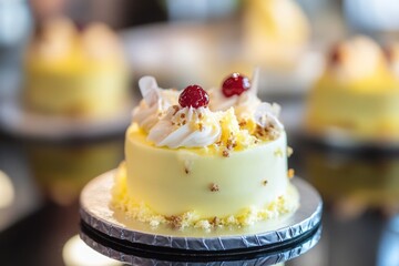 Poster - A delicious-looking cake on a plate, perfect for dessert or special occasion