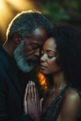 Poster - A pair of people standing side by side, possibly in a romantic or intimate setting