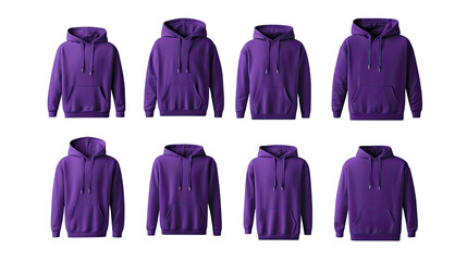 Poster - purple hoodie template collection for design projects generative ai