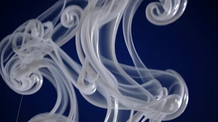 Poster - Fluid dynamics create mesmerizing patterns in clear liquid against a dark backdrop