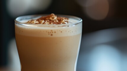 Poster - A close-up of a drink in a glass
