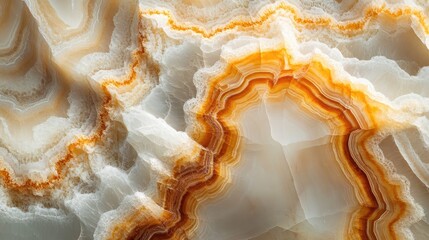 Poster - Variegated onyx stone with intricate natural cracks and rich color patterns showcasing the beauty of marble textures and geological formations