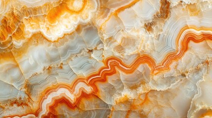 Poster - Natural variegated onyx stone with intricate patterns and colors showcasing an elegant agate marble texture. Perfect for design and decor.