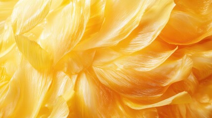 Aufkleber - Close-up of vibrant yellow pineapple flesh with smooth, glossy texture on a light background ideal for food and tropical themes