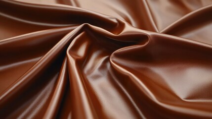 Aufkleber - Brown real leather fabric texture close up showcasing luxury material for designer projects embroidery sewing and creative DIY inspiration