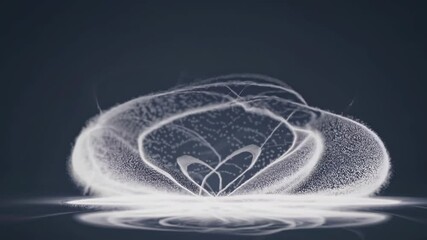 Poster - Exploring the mesmerizing patterns created by vibrating sand on a surface in rhythmic motion