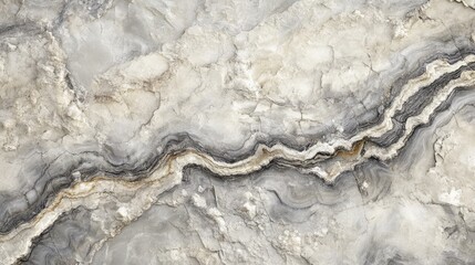 Poster - Natural abstract texture of sedimentary rock surface with layered patterns in gray and beige tones suitable for backgrounds and design projects.