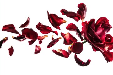Poster - A detailed view of a cluster of vibrant red flowers, ideal for use in designs related to love, passion, or celebration