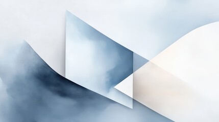 Poster - Vibrant Three-Dimensional Abstract Photography with Soft Pastel Colors and Geometric Shapes