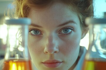 Poster - A person holds a flask in a close-up shot