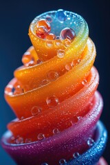 Poster - Fresh oranges with water droplets, ideal for food or drink photography