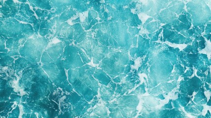 Poster - Turquoise Aqua Marble Water Texture with Blue Aquatic Background for Creative Projects and Designs