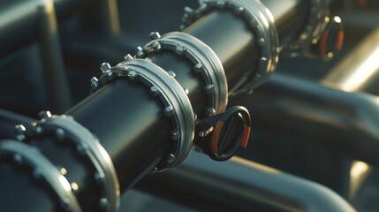 Poster - A collection of pipes viewed from above
