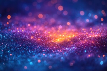 Poster - Purple and blue glitter background for creative projects