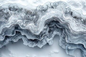 Wall Mural - A detailed view of a significant piece of ice, suitable for winter or cold-themed illustrations