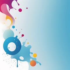 Poster - Abstract modern dynamic colors Minimalist background. Grainy  background style for Banner Wallpaper or phonix Theme. Ai Generated