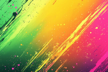 Poster - Vibrant abstract gradient with neon colors creating a dynamic and energetic background composition for creative designs
