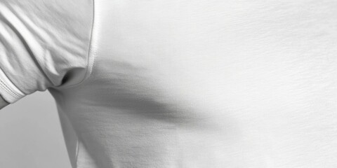 Poster - Close-up portrait of someone wearing a white shirt