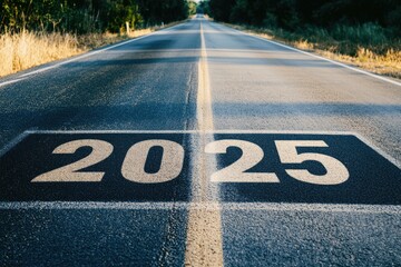Poster - A road with the number 20, suitable for various uses such as architecture, urban planning or travel