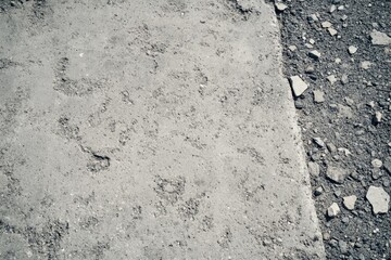 Poster - A simple sidewalk with clean lines and texture