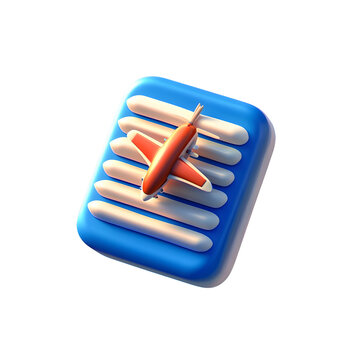 Flyers 3d cartoon style illustration