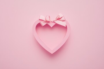 Poster - A decorative heart-shaped box tied with a ribbon, perfect for gifts or decorations