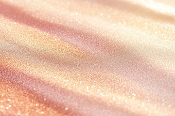 Poster - This elegant gradient displays a harmonious blend of warm sand tones and soft rose gold, featuring a subtle metallic glow. It creates a natural, luxurious background perfect for text overlay