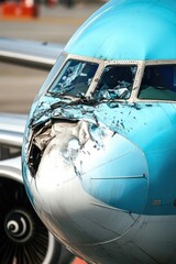 Aufkleber - A close-up view of an airplane's nose section
