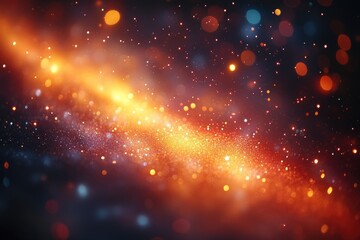 Poster - A distant galaxy with numerous stars and galaxies visible in the background