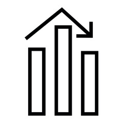 Poster - Chart Down Graph vector icon