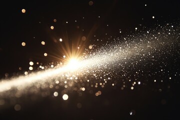 Poster - A close-up shot of a spray of water on a dark background