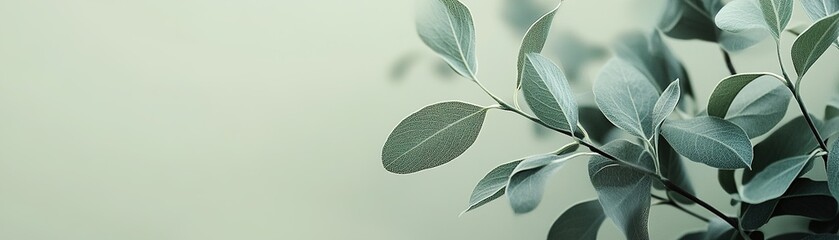 Poster - A soothing gradient background blends soft sage green with a creamy neutral tone, ideal for modern designs and providing ample space for text overlays while maintaining a fresh feel