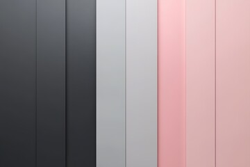 Poster - This modern design showcases a sophisticated gradient blending platinum gray into a delicate blush pink, complemented by a clean matte finish