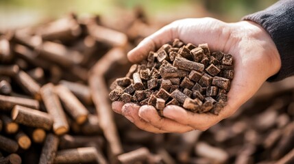 Wall Mural - biomass utilized as a coal alternative to achieve a low-carbon future.
