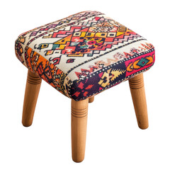 Wall Mural - Isolated Patterned Wooden Stool