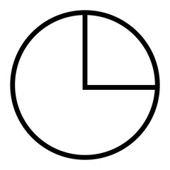 Poster - Infograph Pie chart vector icon
